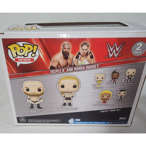TRIPLE H AND RONDA ROUSEY FUNKO POP 2 PACK WWE - Picture 2 of 6